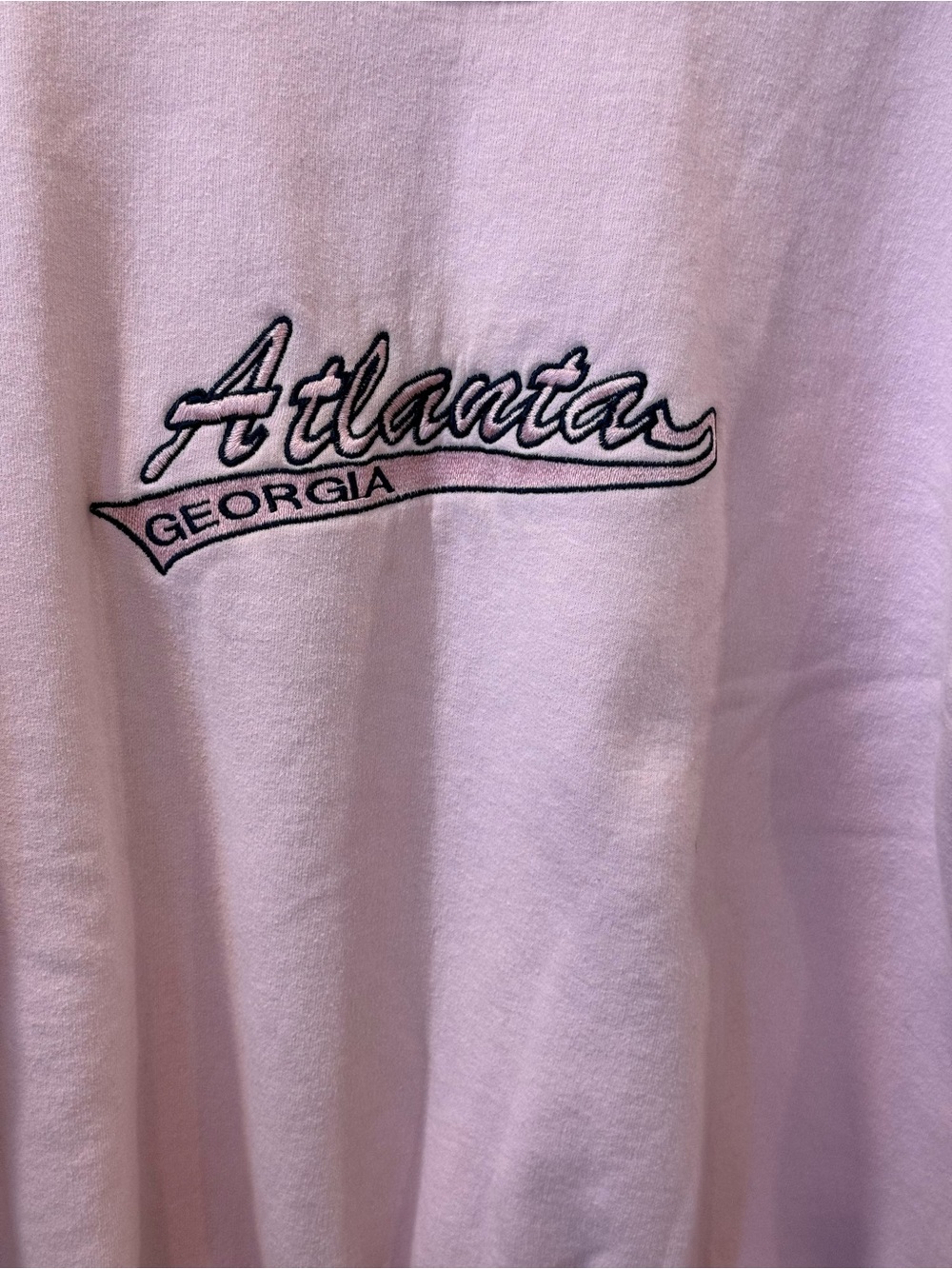 5 for $25!! Gildan Pink Atlanta Georgia Sweatshirt Size M - Picture 3 of 6